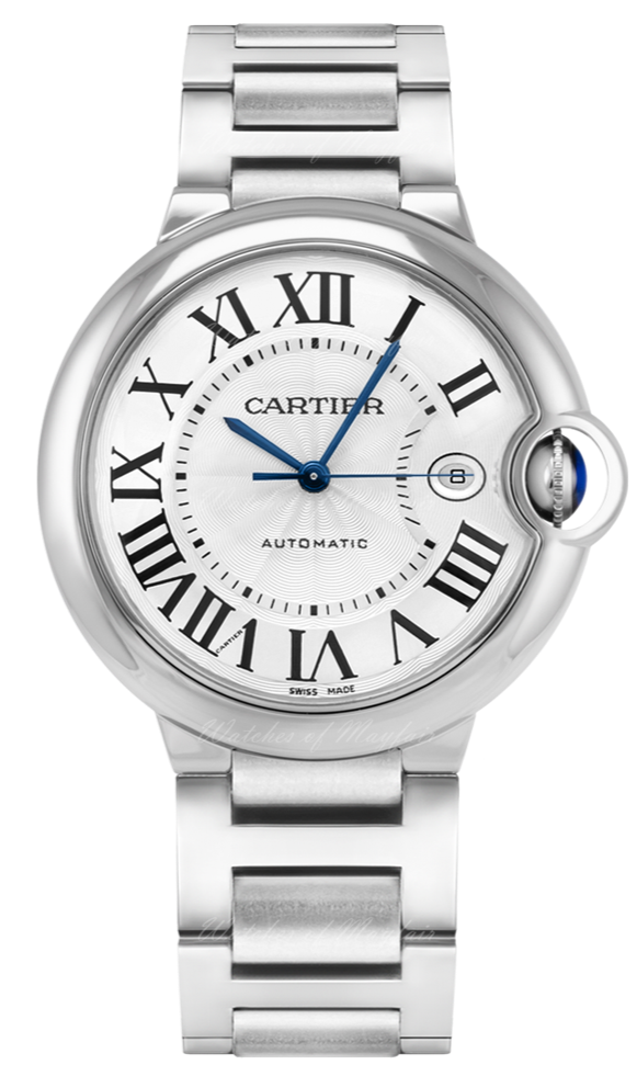  Shop Authentic Cartier Ballon Bleu De Cartier Silver Dial Silver Steel Strap Watch for Men - WSBB0049 - Luxxuri