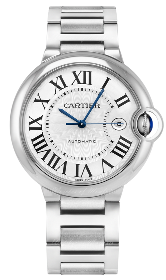  Shop Authentic Cartier Ballon Bleu De Cartier Silver Dial Silver Steel Strap Watch for Men - WSBB0049 - Luxxuri