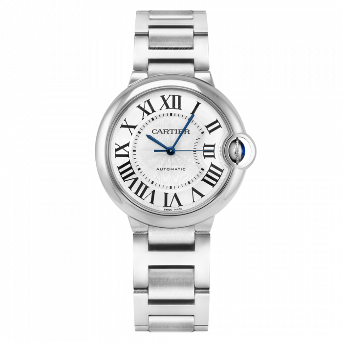  Shop Authentic Cartier Ballon Bleu De Cartier Silver Dial Silver Steel Strap Watch for Women - WSBB0044 - Luxxuri