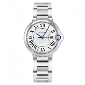  Shop Authentic Cartier Ballon Bleu De Cartier Silver Dial Silver Steel Strap Watch for Women - WSBB0044 - Luxxuri