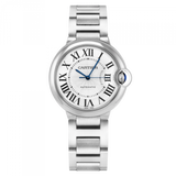  Shop Authentic Cartier Ballon Bleu De Cartier Silver Dial Silver Steel Strap Watch for Women - WSBB0044 - Luxxuri