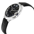  Shop Authentic Cartier Ballon Bleu De Cartier Black Dial Black Leather Strap Watch for Men - WSBB0003 - Luxxuri
