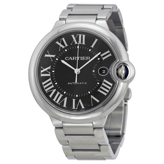 Shop Authentic Cartier Ballon Bleu de Cartier Black Dial Silver Steel Strap Watch for Men - W6920042 - Luxxuri
