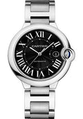  Shop Authentic Cartier Ballon Bleu de Cartier Black Dial Silver Steel Strap Watch for Men - W6920042 - Luxxuri