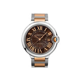  Shop Authentic Cartier Ballon Bleu de Cartier Brown Dial Two Tone Steel Strap Watch for Men - W6920032 - Luxxuri