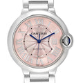 Cartier Ballon Bleu De Cartier Pink Dial Silver Steel Strap Watch for Women - W6920041