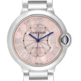  Shop Authentic Cartier Ballon Bleu De Cartier Pink Dial Silver Steel Strap Watch for Women - W6920041 - Luxxuri