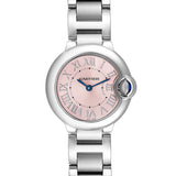  Shop Authentic Cartier Ballon Bleu de Cartier Pink Dial Silver Steel Strap Watch for Women - W6920038 - Luxxuri