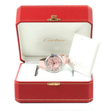  Shop Authentic Cartier Ballon Bleu De Cartier Pink Dial Pink Leather Strap Watch for Women - WSBB0007 - Luxxuri