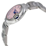  Shop Authentic Cartier Ballon Bleu de Cartier Pink Dial Silver Steel Strap Watch for Women - W6920038 - Luxxuri