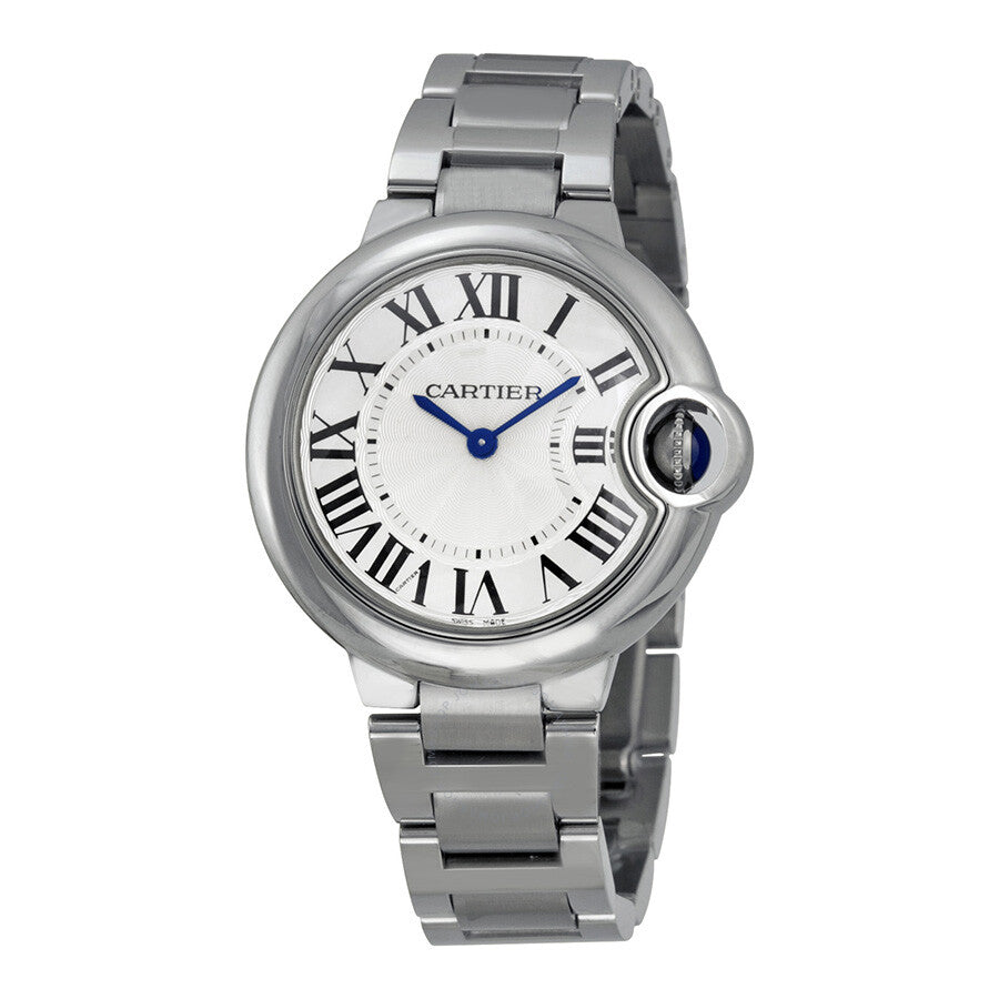  Shop Authentic Cartier Ballen Bleu De Cartier Silver Dial Silver Steel Strap Watch for Women - W6920084 - Luxxuri