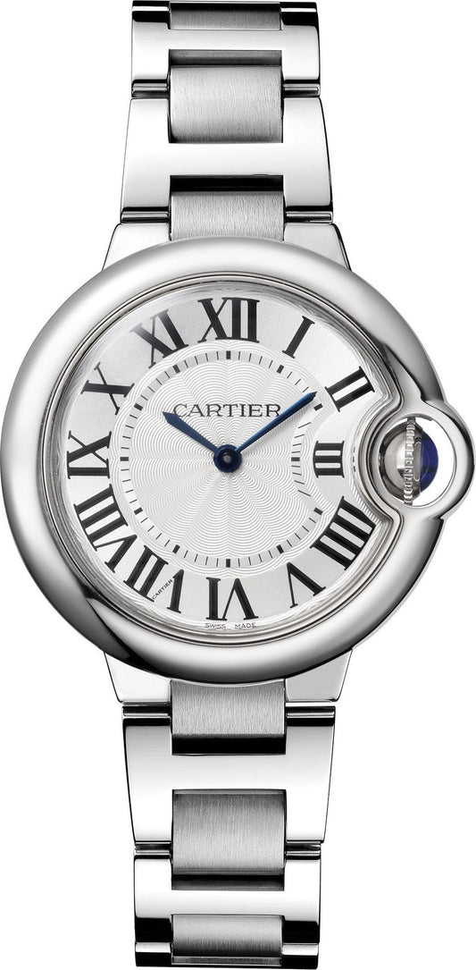  Shop Authentic Cartier Ballen Bleu De Cartier Silver Dial Silver Steel Strap Watch for Women - W6920084 - Luxxuri