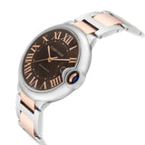  Shop Authentic Cartier Ballon Bleu de Cartier Brown Dial Two Tone Steel Strap Watch for Men - W6920032 - Luxxuri