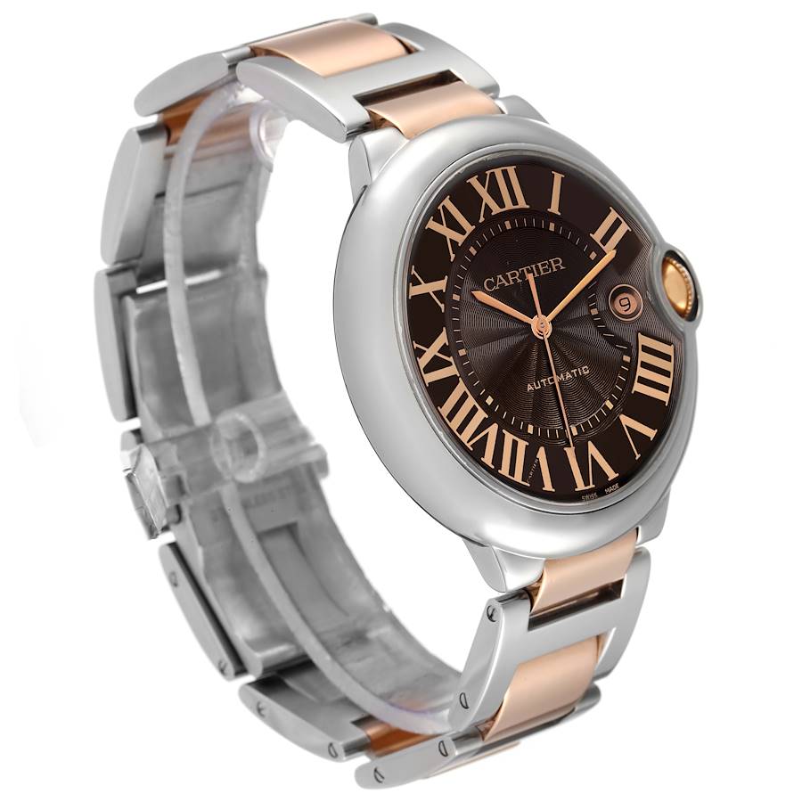  Shop Authentic Cartier Ballon Bleu de Cartier Brown Dial Two Tone Steel Strap Watch for Men - W6920032 - Luxxuri