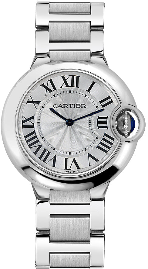  Shop Authentic Cartier Ballon Bleu De Cartier Silver Dial Silver Steel Strap Watch for Women - W69011Z4 - Luxxuri
