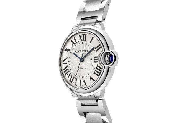  Shop Authentic Cartier Ballon Bleu De Cartier Silver Dial Silver Steel Strap Watch for Women - WSBB0048 - Luxxuri