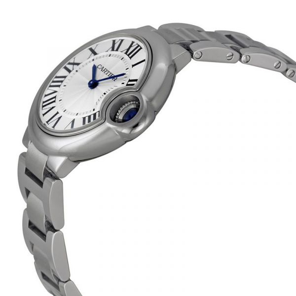  Shop Authentic Cartier Ballen Bleu De Cartier Silver Dial Silver Steel Strap Watch for Women - W6920084 - Luxxuri