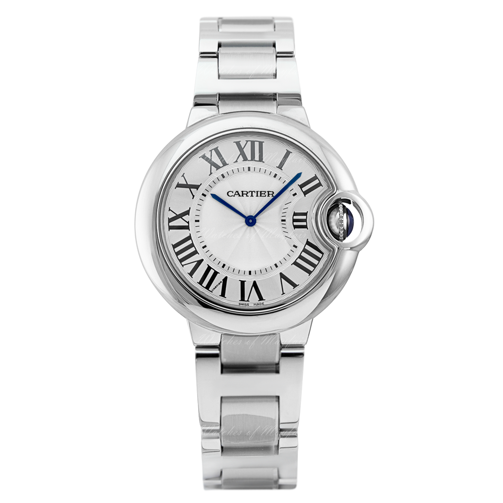  Shop Authentic Cartier Ballen Bleu De Cartier Silver Dial Silver Steel Strap Watch for Women - W6920084 - Luxxuri