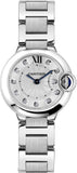  Shop Authentic Cartier Ballon Bleu de Cartier Diamonds Silver Dial Silver Steel Strap Watch for Women - WE902073 - Luxxuri