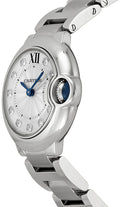  Shop Authentic Cartier Ballon Bleu de Cartier Diamonds Silver Dial Silver Steel Strap Watch for Women - WE902073 - Luxxuri