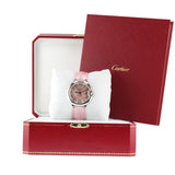  Shop Authentic Cartier Ballon Bleu De Cartier Pink Dial Pink Leather Strap Watch for Women - WSBB0007 - Luxxuri