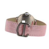  Shop Authentic Cartier Ballon Bleu De Cartier Pink Dial Pink Leather Strap Watch for Women - WSBB0007 - Luxxuri
