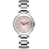  Shop Authentic Cartier Ballon Bleu de Cartier Pink Dial Silver Steel Strap Watch for Women - W6920038 - Luxxuri