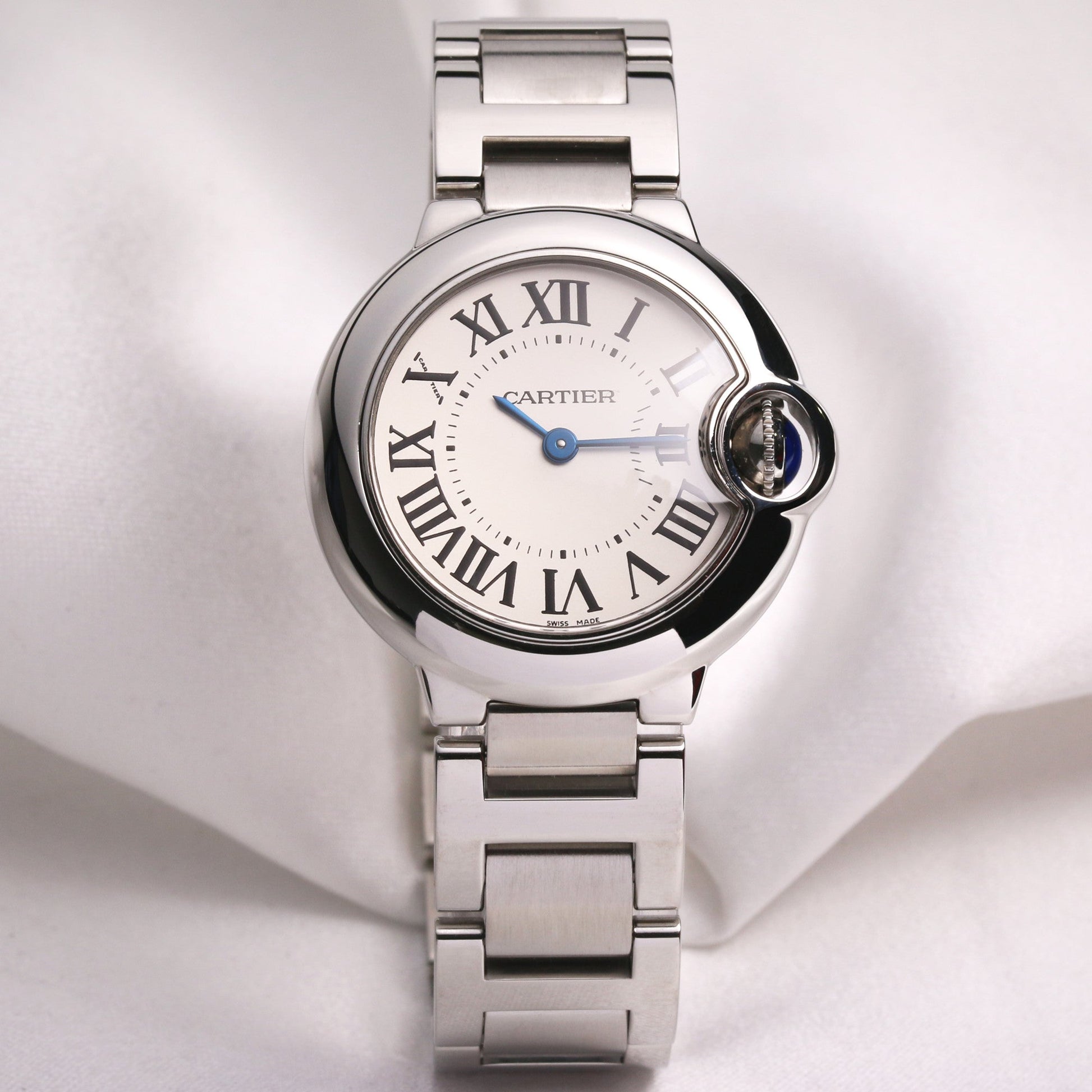  Shop Authentic Cartier Ballon Bleu De Cartier White Dial Silver Steel Strap Watch for Women - W69010Z4 - Luxxuri