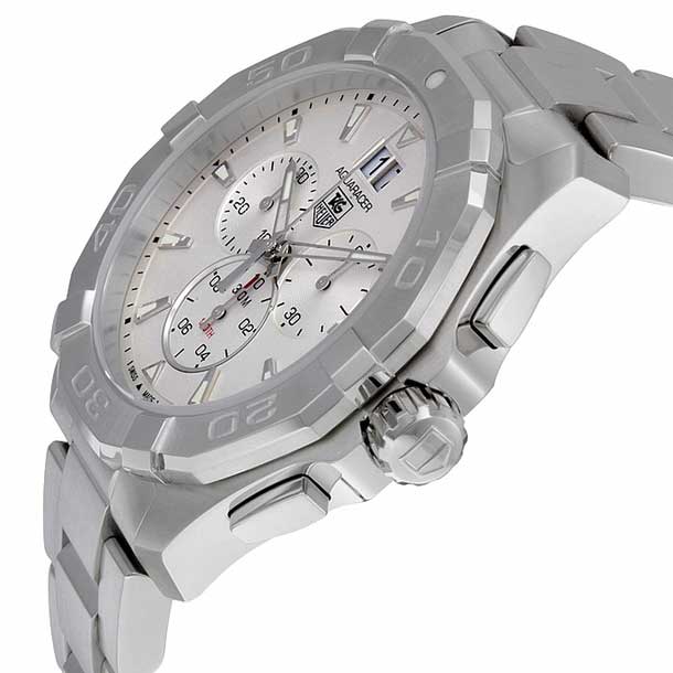  Shop Authentic Tag Heuer Aquaracer White Dial Silver Steel Strap Watch for Men - CAY1111.BA0927 - Luxxuri