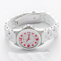 Marc Jacobs Pelly White Dial White Silicone Strap Watch for Women - MBM2588
