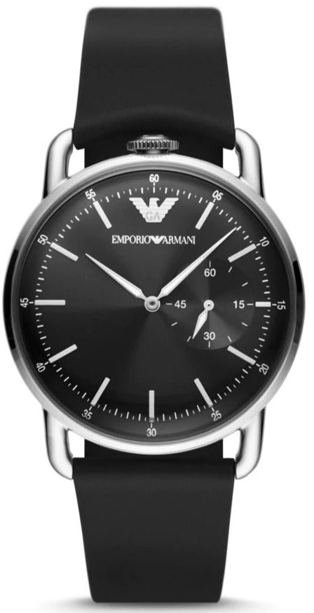  Shop Authentic Emporio Armani Aviator Quartz Black Dial Black Leather Strap Watch For Men - AR11336 - Luxxuri