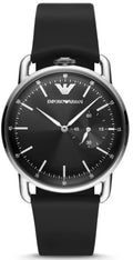  Shop Authentic Emporio Armani Aviator Quartz Black Dial Black Leather Strap Watch For Men - AR11336 - Luxxuri