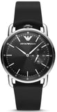  Shop Authentic Emporio Armani Aviator Quartz Black Dial Black Leather Strap Watch For Men - AR11336 - Luxxuri