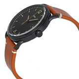  Shop Authentic Fossil Commuter Three Hand Date Black Dial Brown Leather Strap Watch for Men - FS5276 - Luxxuri