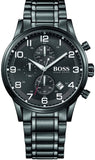  Shop Authentic Hugo Boss Chronograph Black Dial Black Steel Strap Watch for Men - 1513180 - Luxxuri