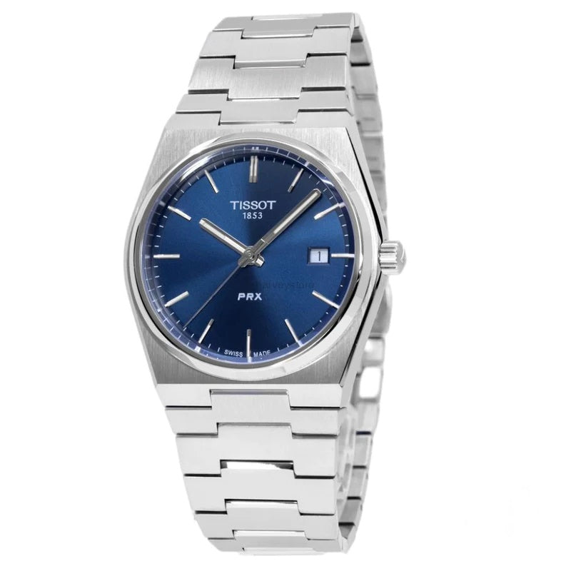  Shop Authentic Tissot T Classic PRX Blue Dial Silver Steel Strap Watch For Men - T137.410.11.041.00 - Luxxuri