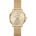  Shop Authentic Michael Kors Portia Gold Dial Gold Mesh Bracelet Watch for Women - MK3844 - Luxxuri