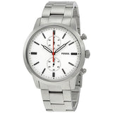  Shop Authentic Fossil Townsman White Dial Silver Steel Strap Watch for Men - FS5346 - Luxxuri