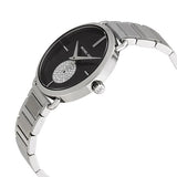  Shop Authentic Michael Kors Portia Black Dial Silver Steel Strap Watch for Women - MK3638 - Luxxuri
