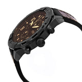 Shop Authentic Fossil Bronson Chronograph Brown Dial Brown Leather Strap Watch for Men - FS5713 - Luxxuri
