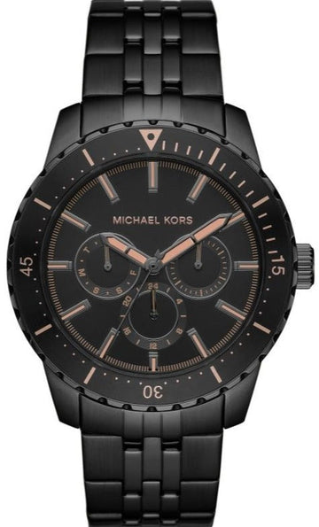  Shop Authentic Michael Kors Cunningham Chronograph Black Dial Black Steel Strap Watch For Men - MK7157 - Luxxuri