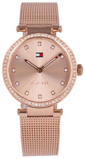  Shop Authentic Tommy Hilfiger Lynn Quartz Rose Gold Dial Rose Gold Mesh Bracelet Watch For Women - 1781865 - Luxxuri