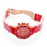  Shop Authentic Marc Jacobs Rock Chronograph Red Dial Red Silicone Strap Watch for Women - MBM2577 - Luxxuri