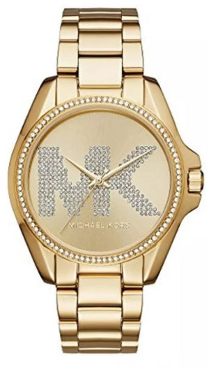 Shop Authentic Michael Kors Bradshaw Quartz Gold Dial Gold Steel Strap Watch For Women - MK6555 - Luxxuri