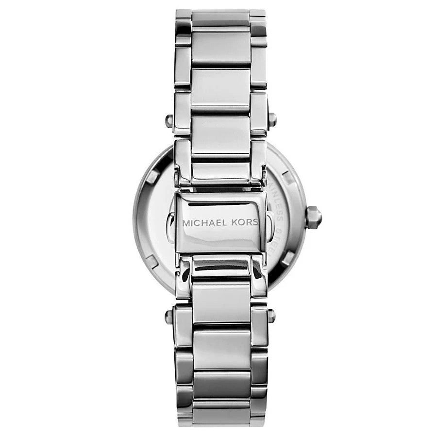  Shop Authentic Michael Kors Parker Mother of Pearl Dial Diamonds Silver Steel Strap Watch for Women - MK5572 - Luxxuri