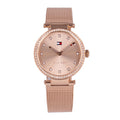  Shop Authentic Tommy Hilfiger Lynn Quartz Rose Gold Dial Rose Gold Mesh Bracelet Watch For Women - 1781865 - Luxxuri