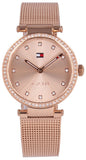  Shop Authentic Tommy Hilfiger Lynn Quartz Rose Gold Dial Rose Gold Mesh Bracelet Watch For Women - 1781865 - Luxxuri