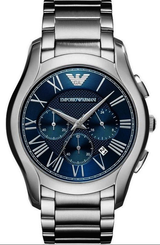  Shop Authentic Emporio Armani Chronograph Quartz Blue Dial Silver Steel Strap Watch For Men - AR11082 - Luxxuri