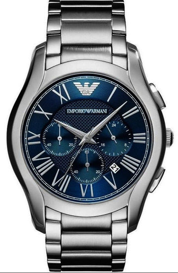  Shop Authentic Emporio Armani Chronograph Quartz Blue Dial Silver Steel Strap Watch For Men - AR11082 - Luxxuri