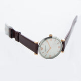  Shop Authentic Emporio Armani Gianni T-Bar Quartz Silver Dial Brown Leather Strap Watch For Women - AR11061 - Luxxuri